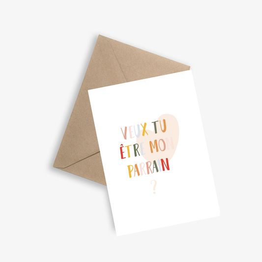 Marraine / Parrain - Carte simple