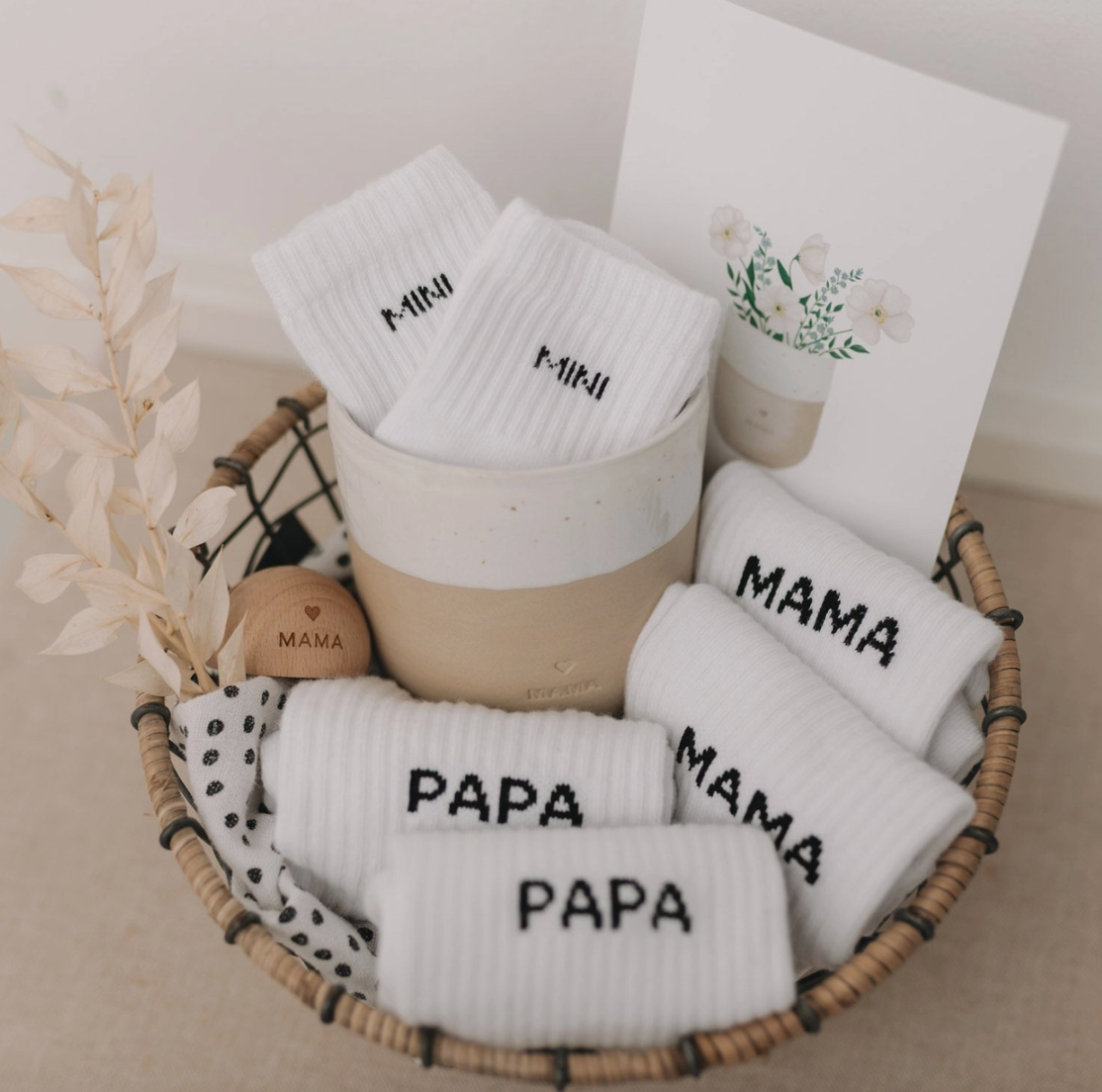 Chaussette Famille - Broderie