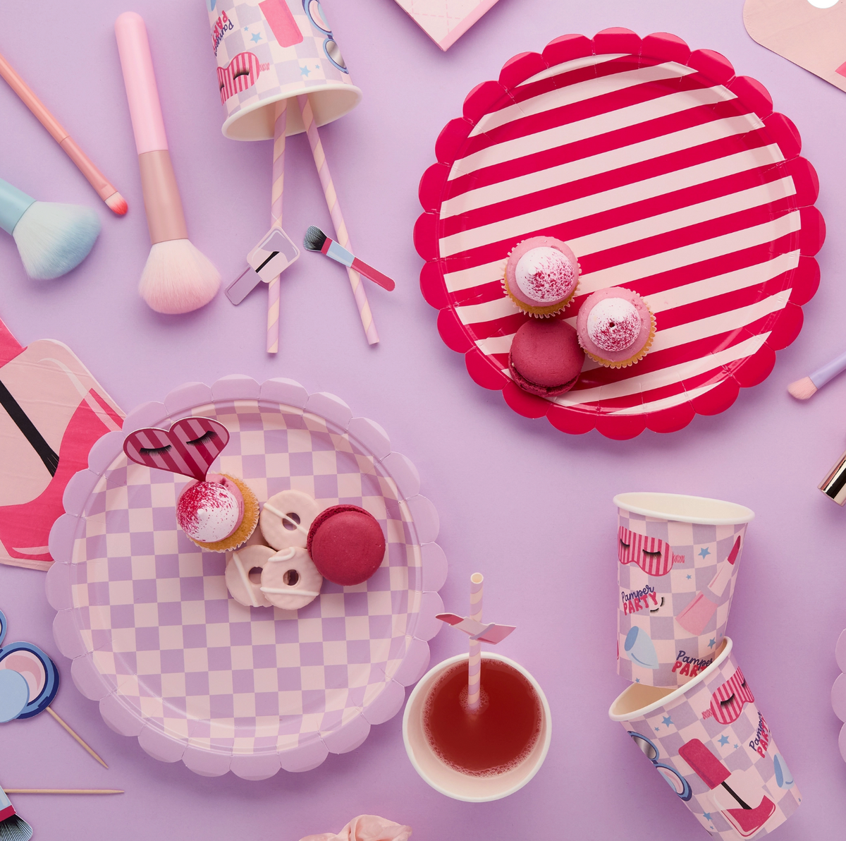 Assiette en papier BEAUTY - Paquet de 8