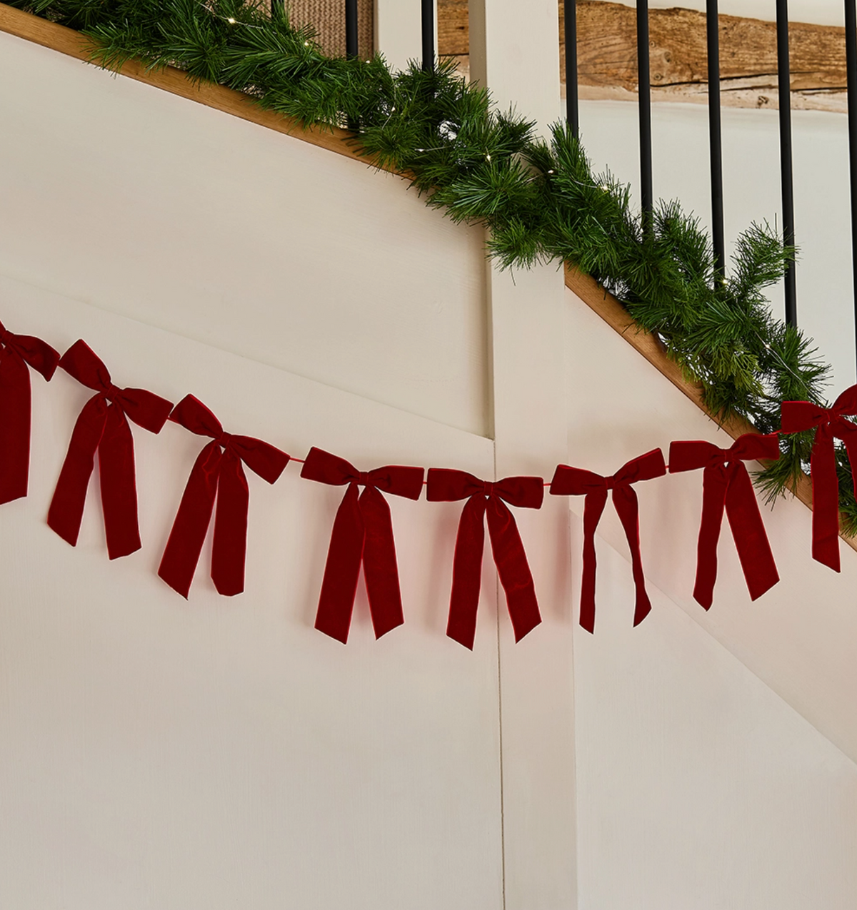 Guirlande velours rouge - 2m
