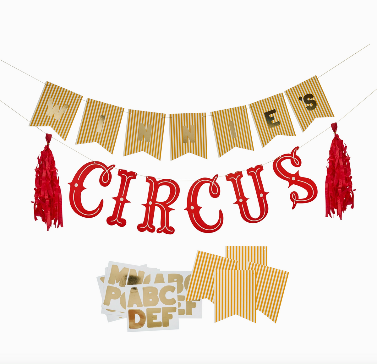 Bannière personnalisable de cirque x2 2m