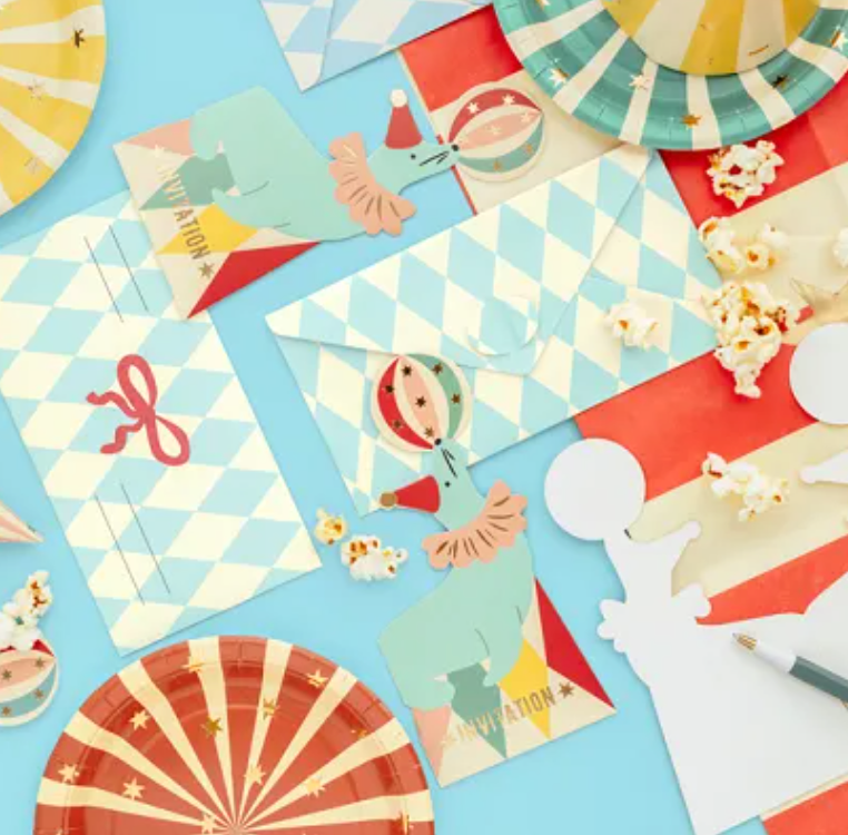 Invitations Phoque - Lot de 6
