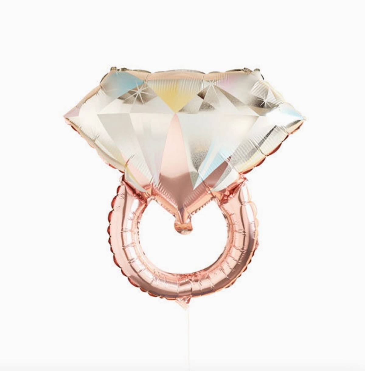 Ballon aluminieu bague Or rose - 66cm