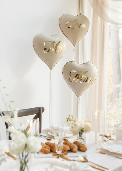 Ballon aluminium cœur ''Love'', 45 cm, assorti