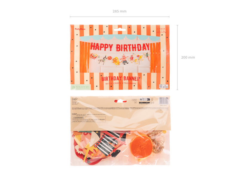 Guirlande Happy Birthday Cirque – 275 cm