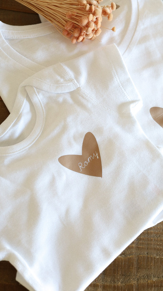 Tee shirt blanc "Famille"