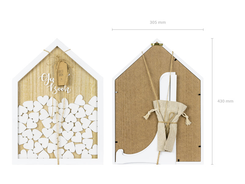 Livre d’or en bois – 30,5 × 43 cm
