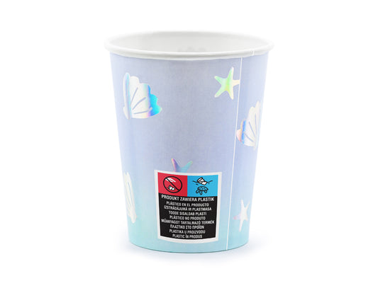 Gobelets en papier Narval – multicolore – 220ml (lot de 6 pièces) – Atelier Romy