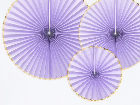 Rosettes décoratives Yummy – lilas clair (lot de 3 pièces) – Atelier Romy