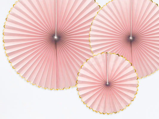 Rosettes décoratives Yummy – rose clair (lot de 3 pièces) – Atelier Romy