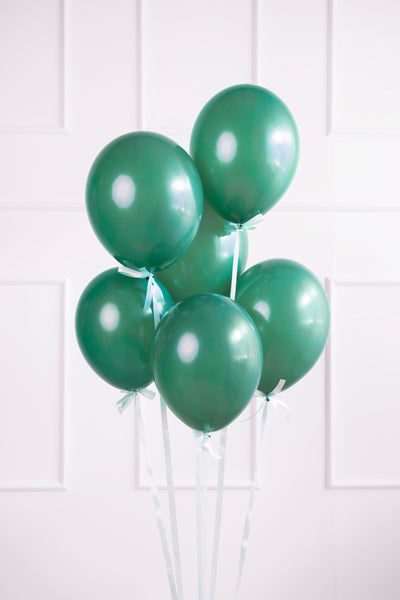 Ballons unis 30 cm, vert bouteille pastel – lot de 100 – Déco anniversaire Dino