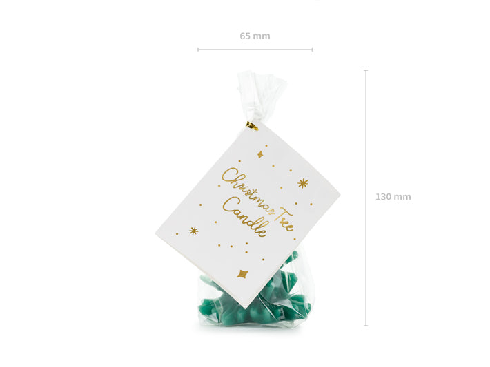 Bougie Sapin de Noël, 10 cm, vert foncé