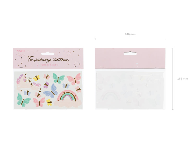 Tatouages Licornes assortiment
