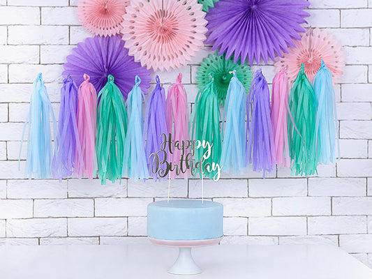 Guirlande de pompon assortis – Atelier Romy