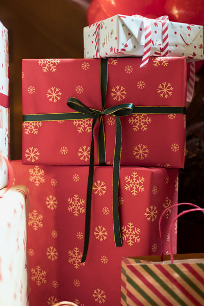 Set de rubans de Noël 1,5-2,5x300 cm, mix de motifs – Lot de 24