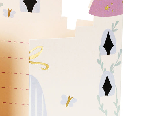 Invitation Château, 12,5x15,5 cm, assortiment – lot de 6 pièces