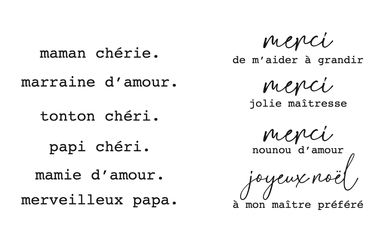 Pochette avec soufflée "Merci"