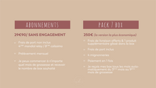 Charger l'image dans la galerie, Box prestige future maman "Pack 7 boxs"
< img src =https://cdn.shopify.com/s/files/1/0264/4331/7284/files/TYPO_TYPO_TYPO_2020_f0ea7750-d775-4365-9ad6-22312b875fea.jpg?v=1609341423