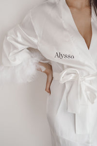 Kimono/ Peignoir plumes
