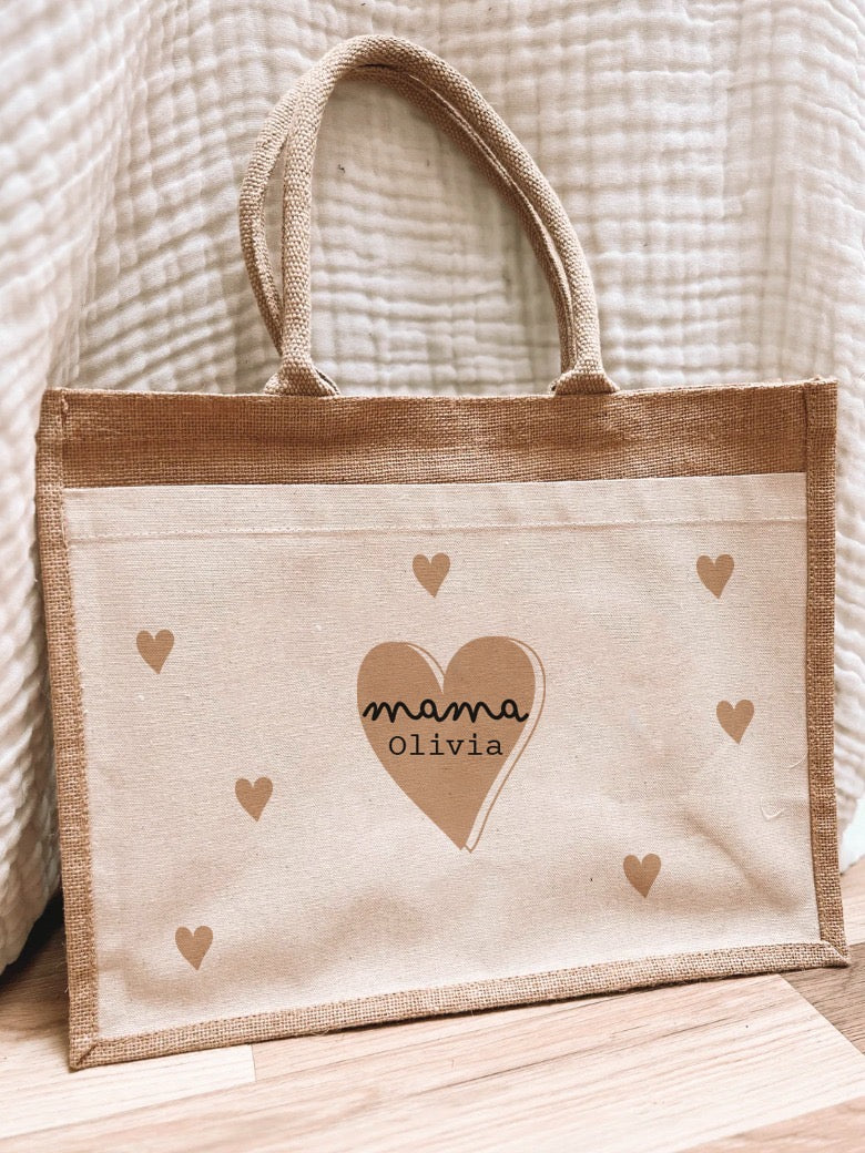 Sac en jute "Collection Mama"