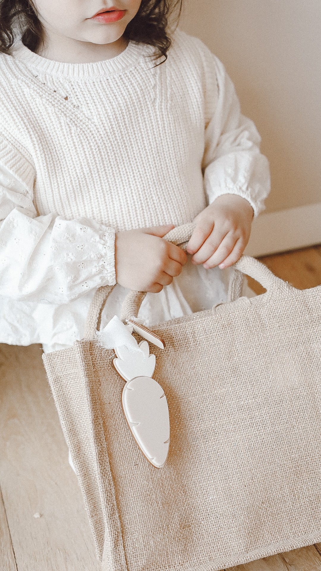 Mini sac en jute - Pâques