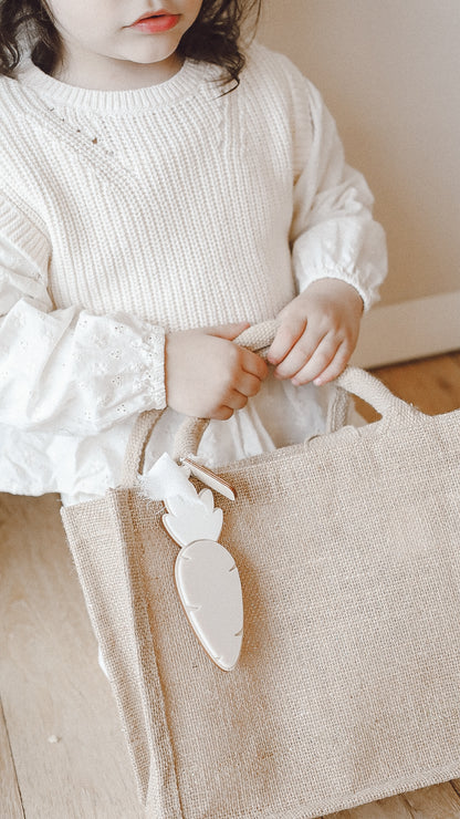 Mini sac en jute - Pâques