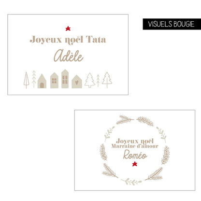 Bougie en coffret - Noël (2 visuels)