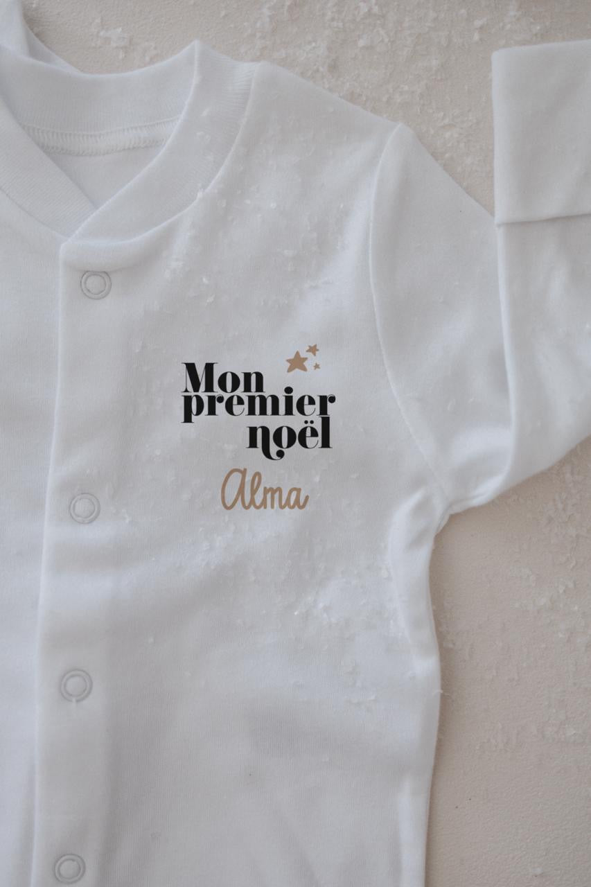 Pyjama blanc Noël pièce – Atelier Romy