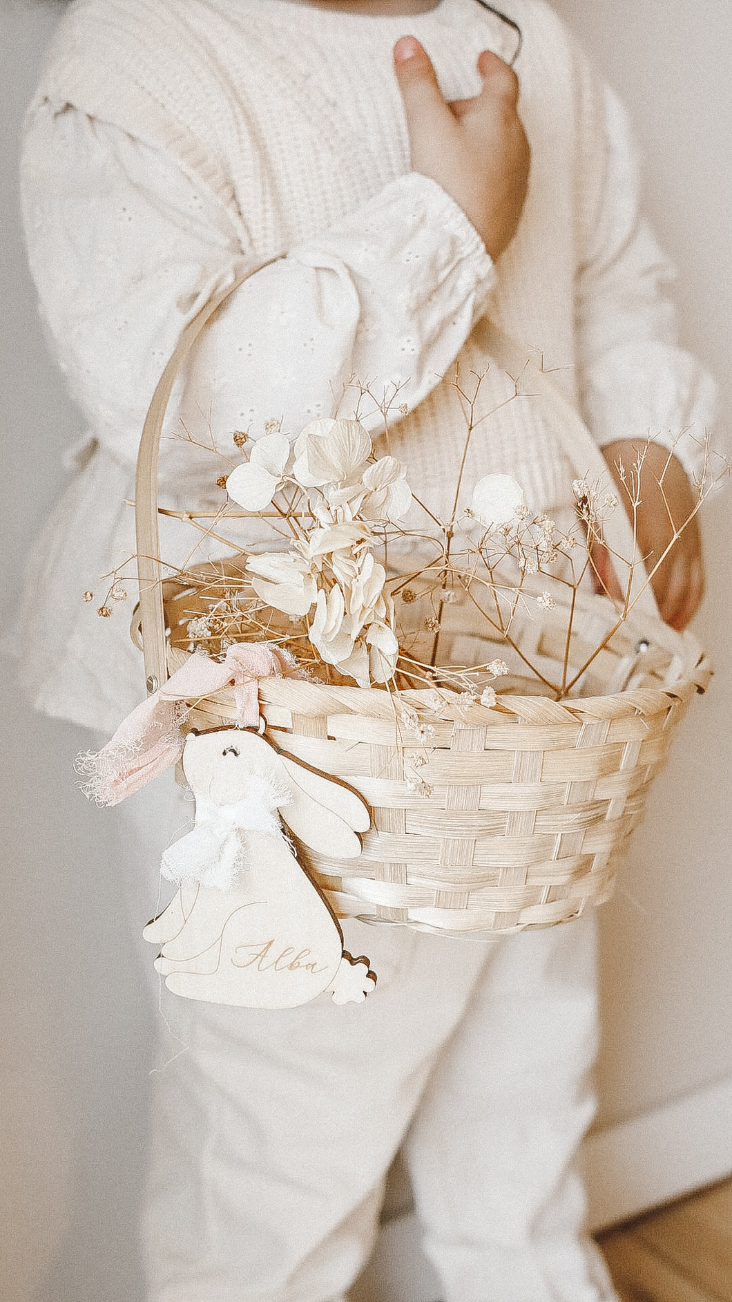 Panier de pâques en bambou