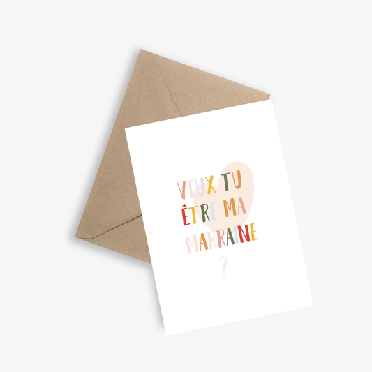 Marraine / Parrain - Carte simple