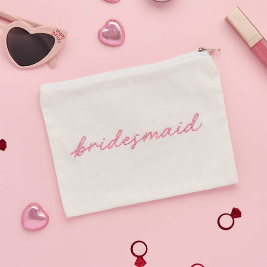 Pochette en coton pour demoiselle d'honneur