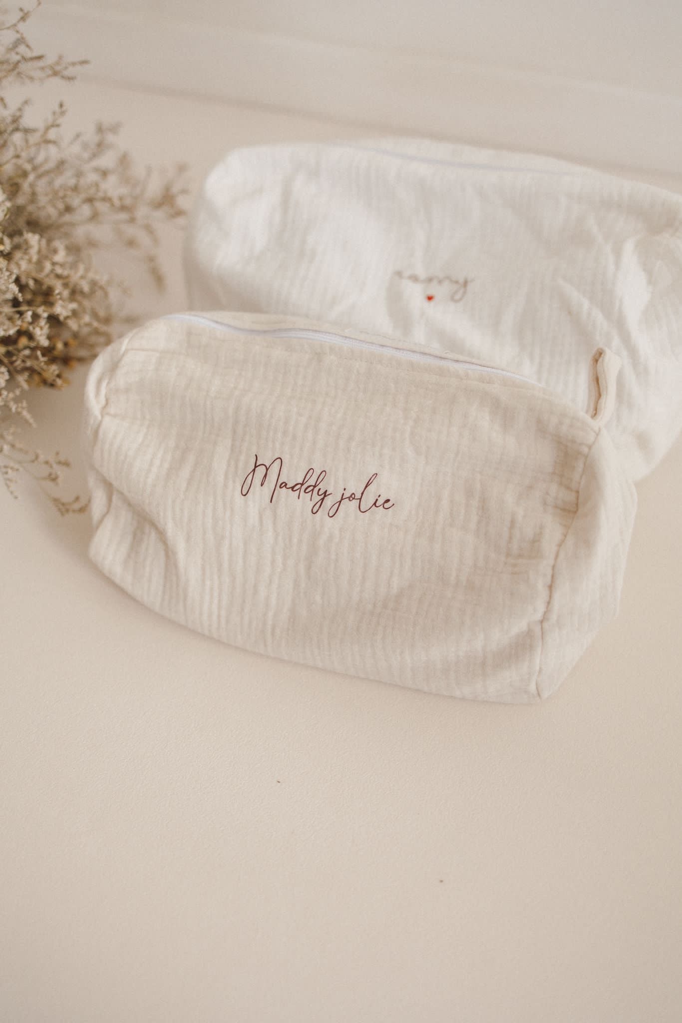 Trousse gaze de coton ou lin - 3 tailles disponibles