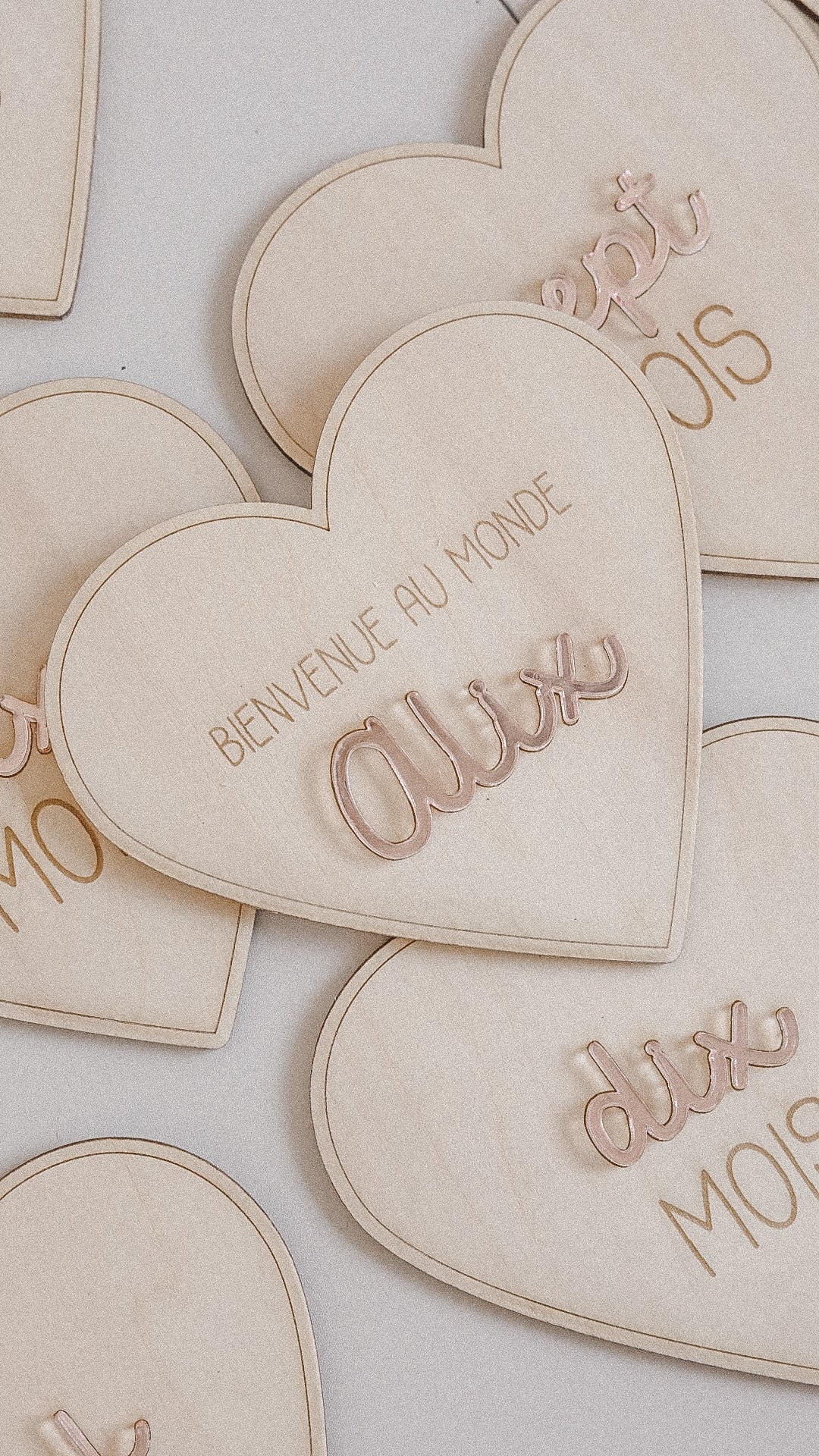 Carte BIENVENUE en bois - Plusieurs formes