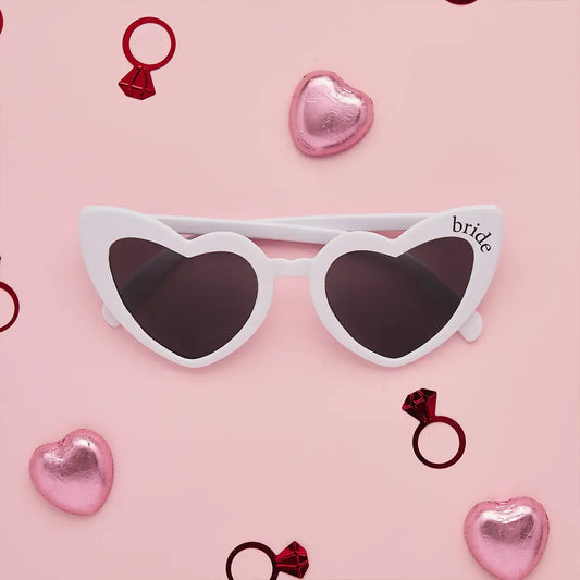 Lunettes cœur " bride "
