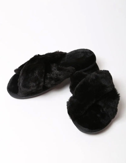 Chausson fourrure - plusieurs couleurs
