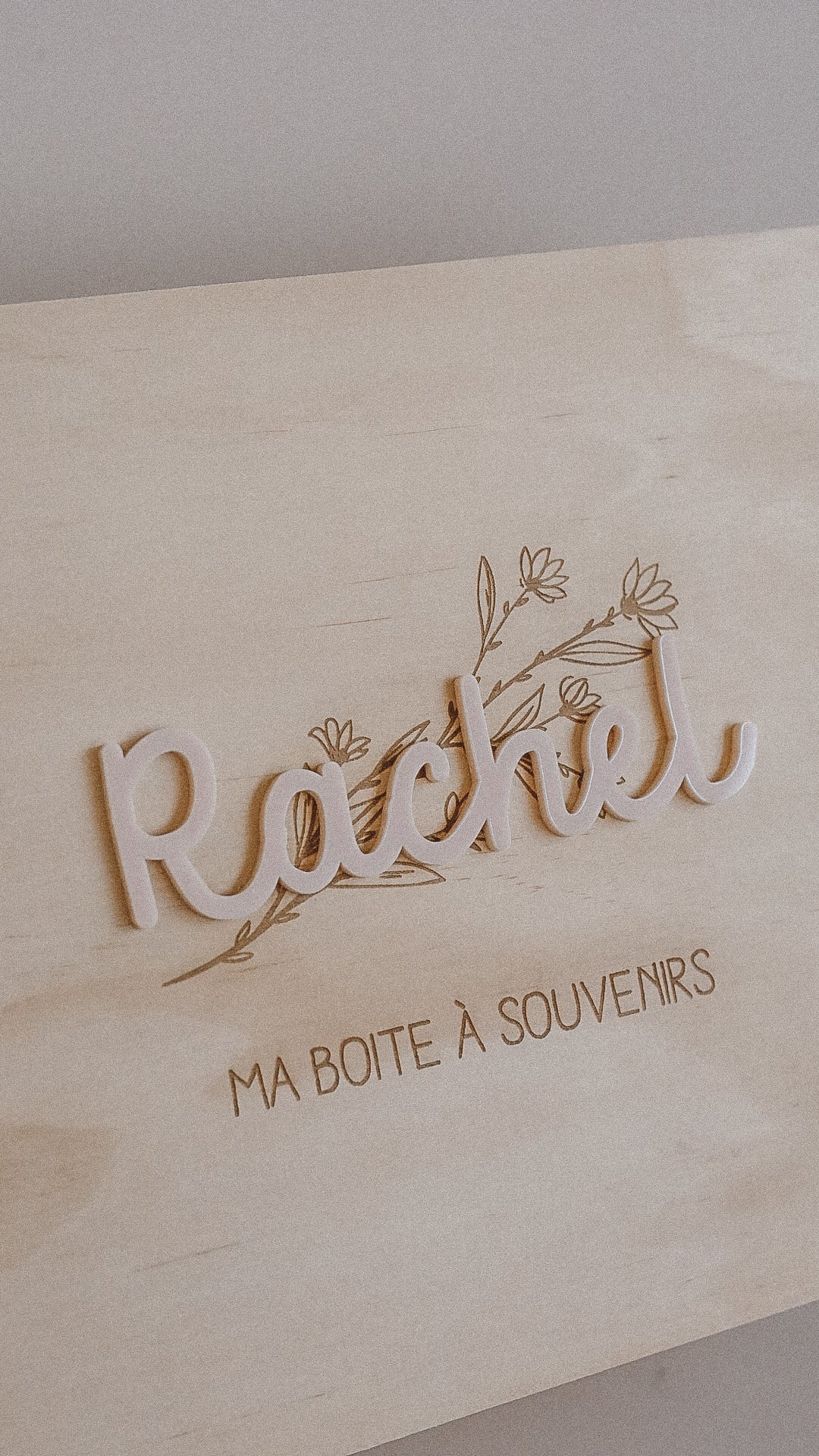 Coffret en bois/ boîte souvenirs - Plusieurs visuels