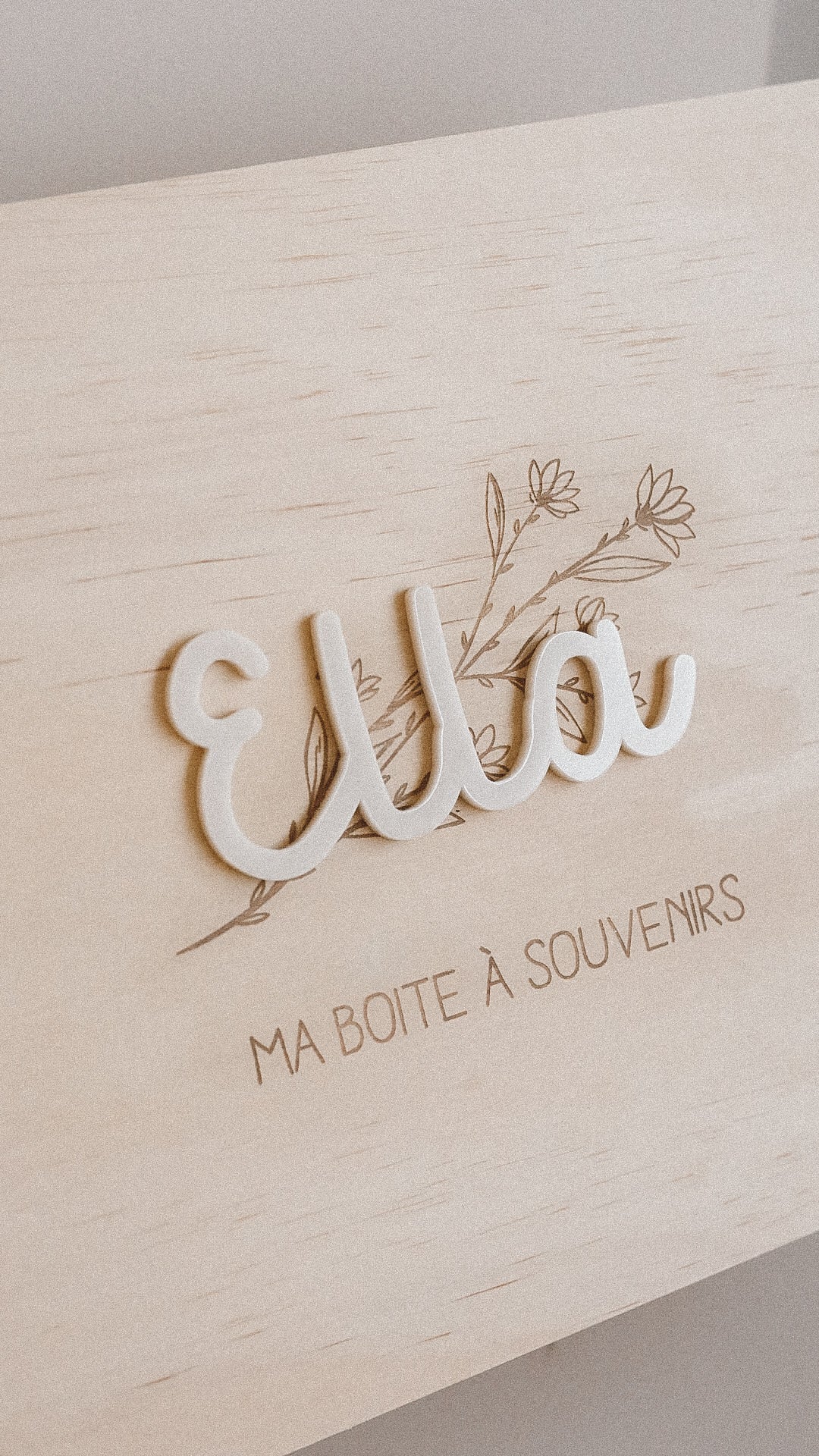 Coffret en bois/ boîte souvenirs - Plusieurs visuels