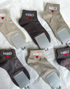 Chaussette "MERCI"