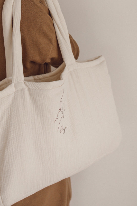 Sac cabas "Gaze de coton ou lin"