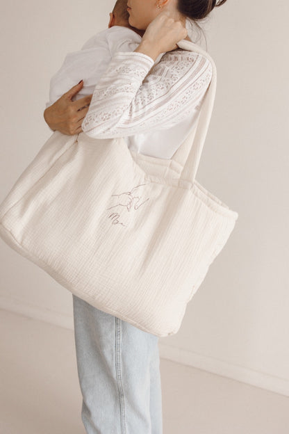 Sac cabas "Gaze de coton ou lin"
