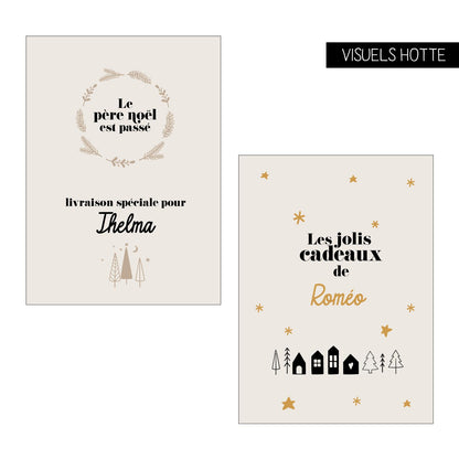 Hotte de Noël - 2 visuels aux choix