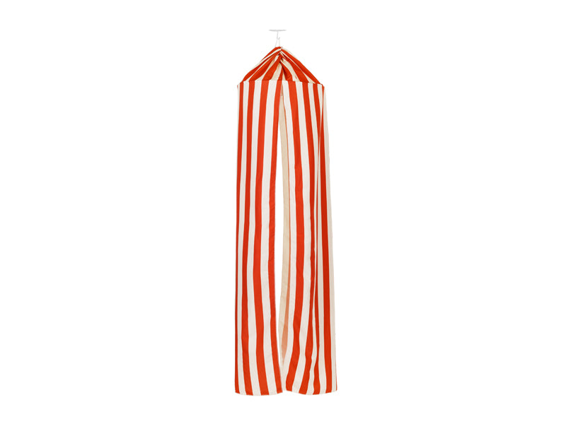 Baldaquin rouge et blanc – Décoration anniversaire Cirque