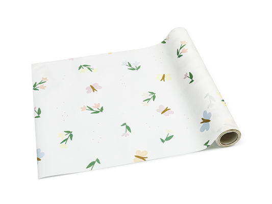 Chemin de table en non-tissé Fleurs et Papillons, assortiment, 40 x 500 cm