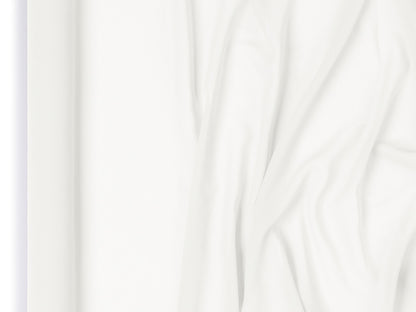 Chemin de table en chiffon, blanc cassé, 0,48 x 5 m