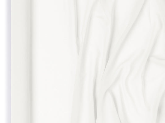 Chemin de table en chiffon, blanc cassé, 0,48 x 5 m