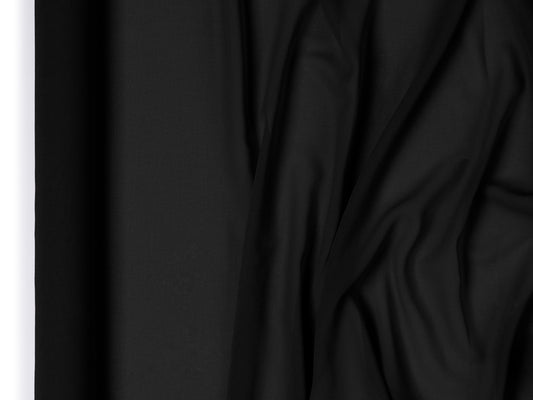Chemin de table en chiffon, noir, 0,48 x 5 m