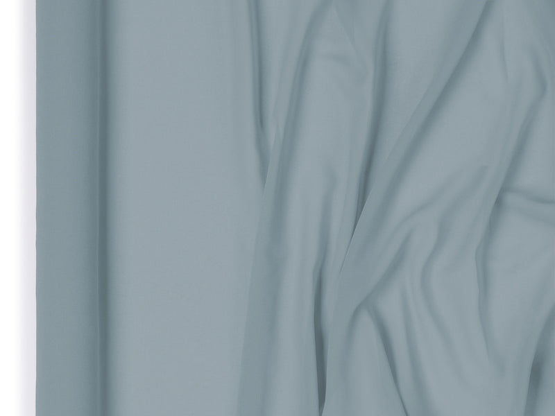 Chemin de table en chiffon, bleu brumeux, 0,48 x 5 m