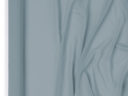 Chemin de table en chiffon, bleu brumeux, 0,48 x 5 m