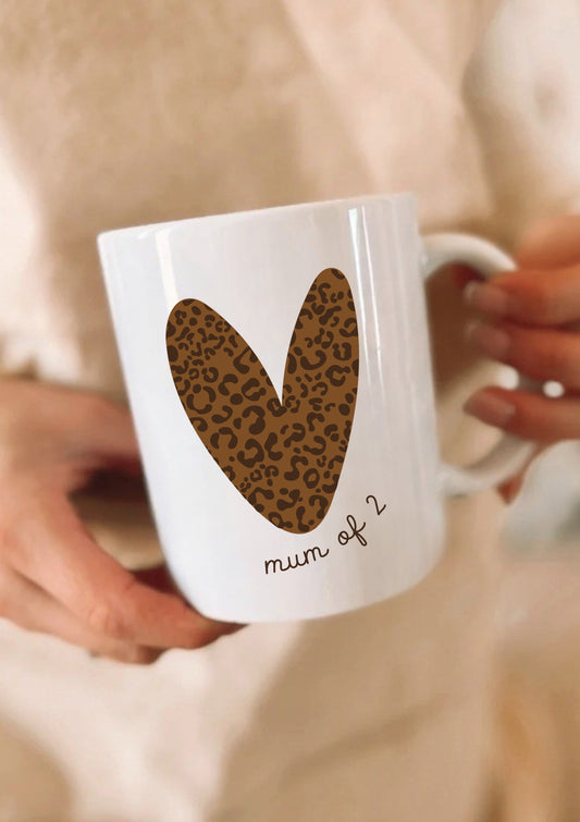 Mug "Coeur léopard"