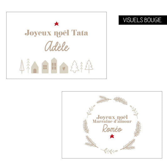 Bougie vanille "Noël"